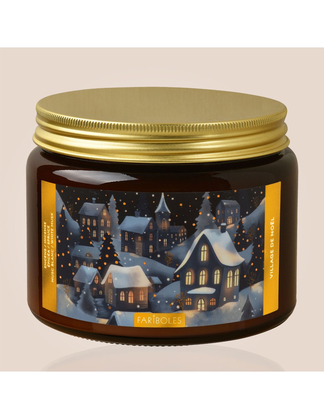 Bougie village de noël