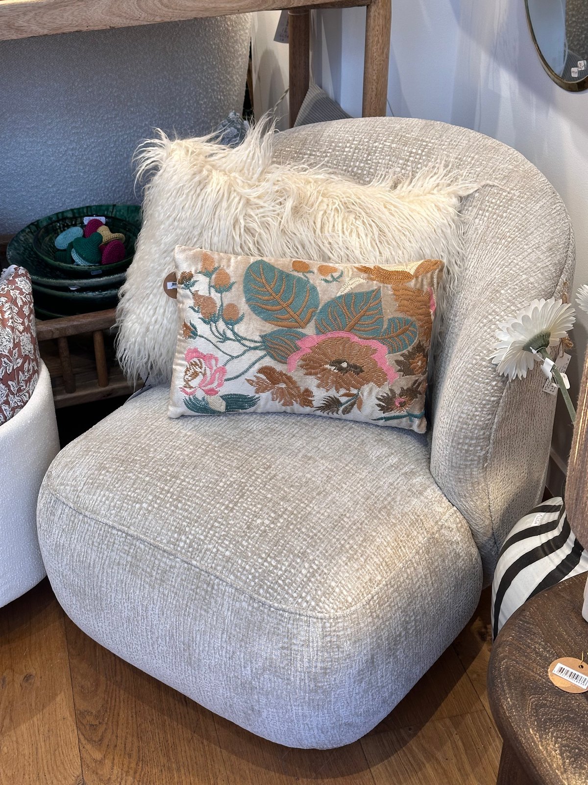 Petit fauteuil sable