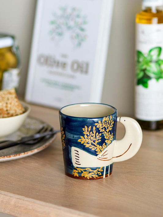 Tasse oiseaux bleu