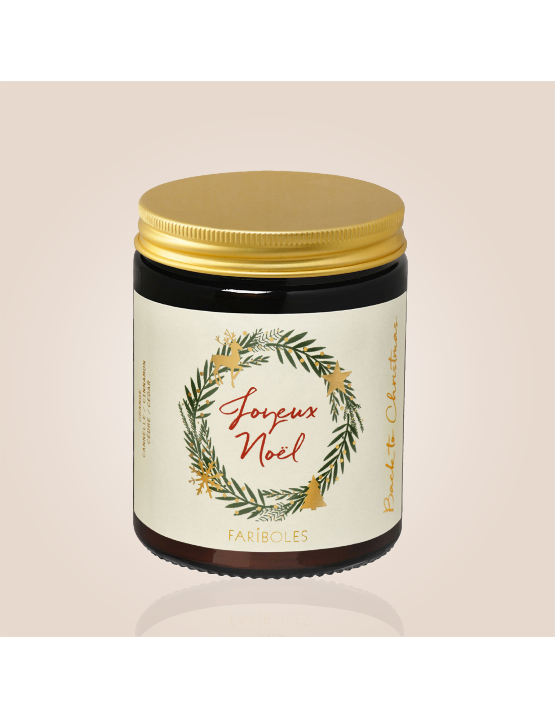 Bougie joyeux noël