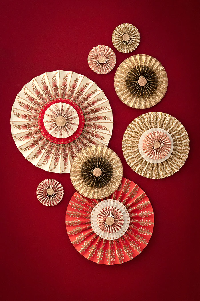 Rosette beige rose L