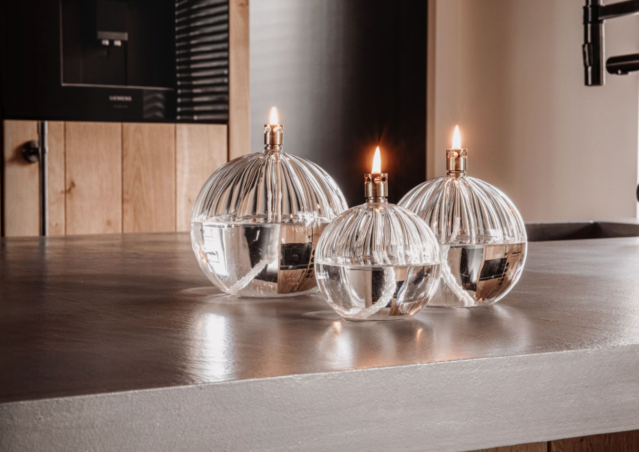 Lampe à Huile Striée - Plusieurs Tailles
