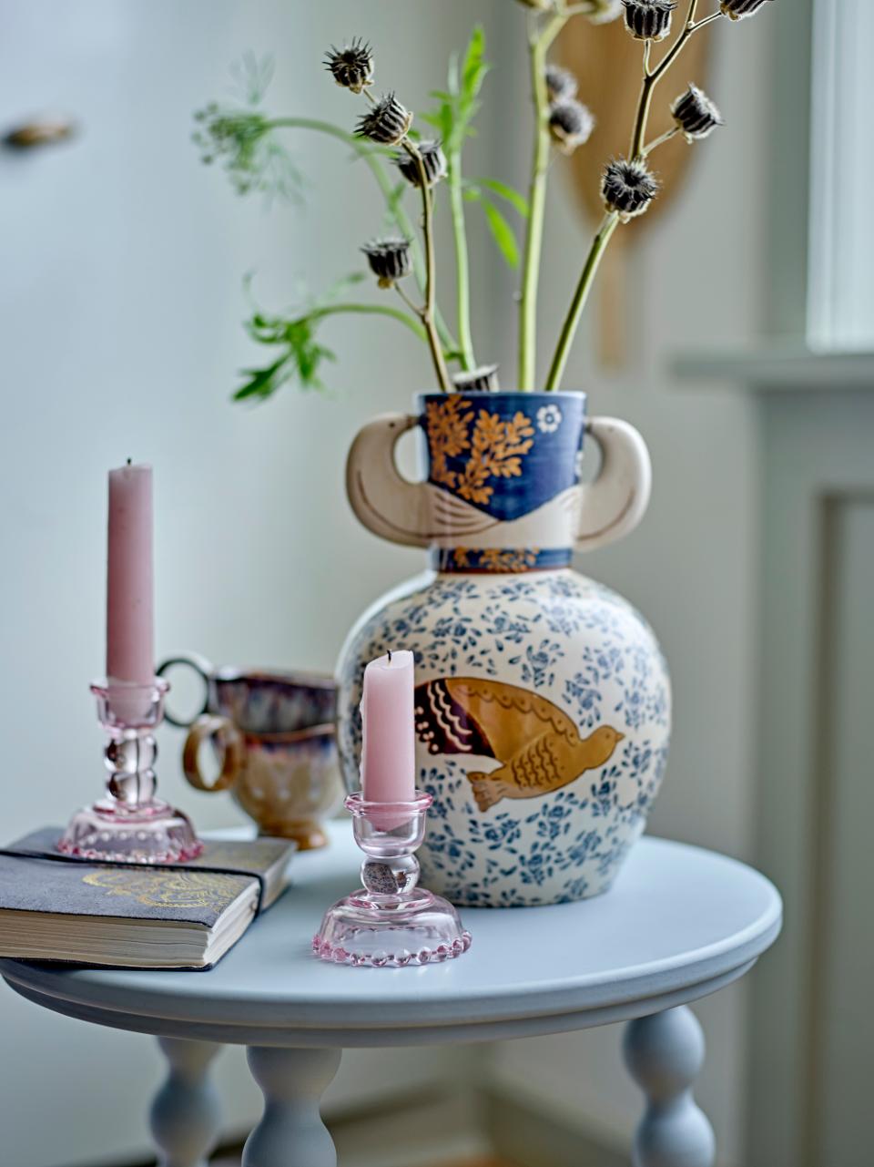 Set de 3 bougeoirs en verre