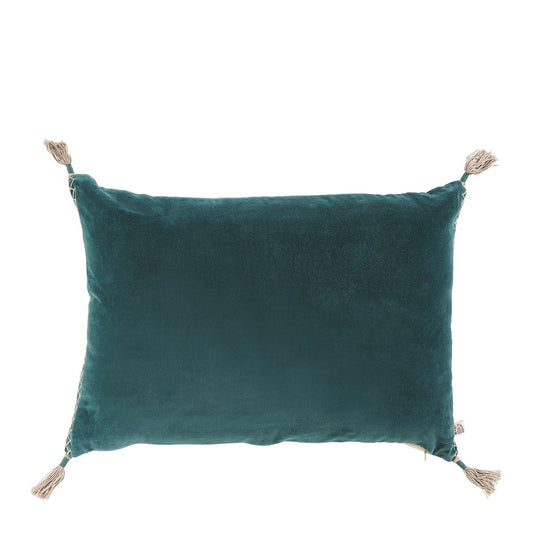 Coussin velours bleu - plusieurs tailles