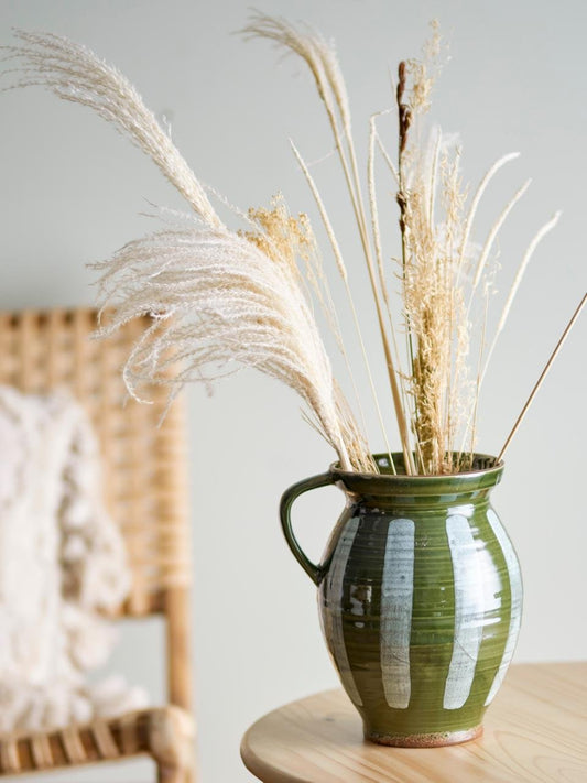 Vase grès rayure