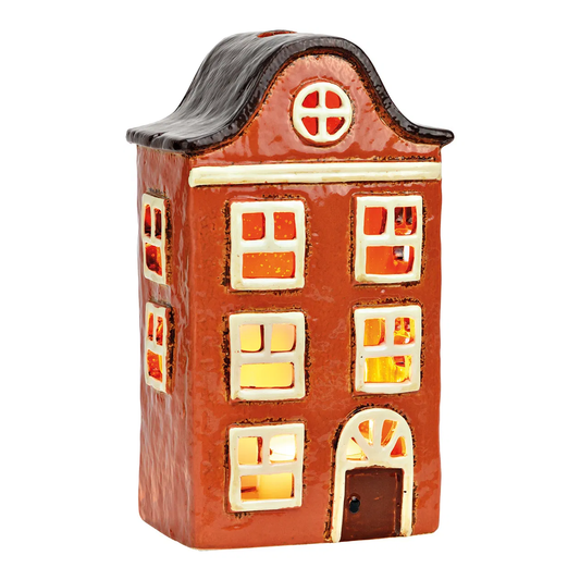 Maison photophore rouille