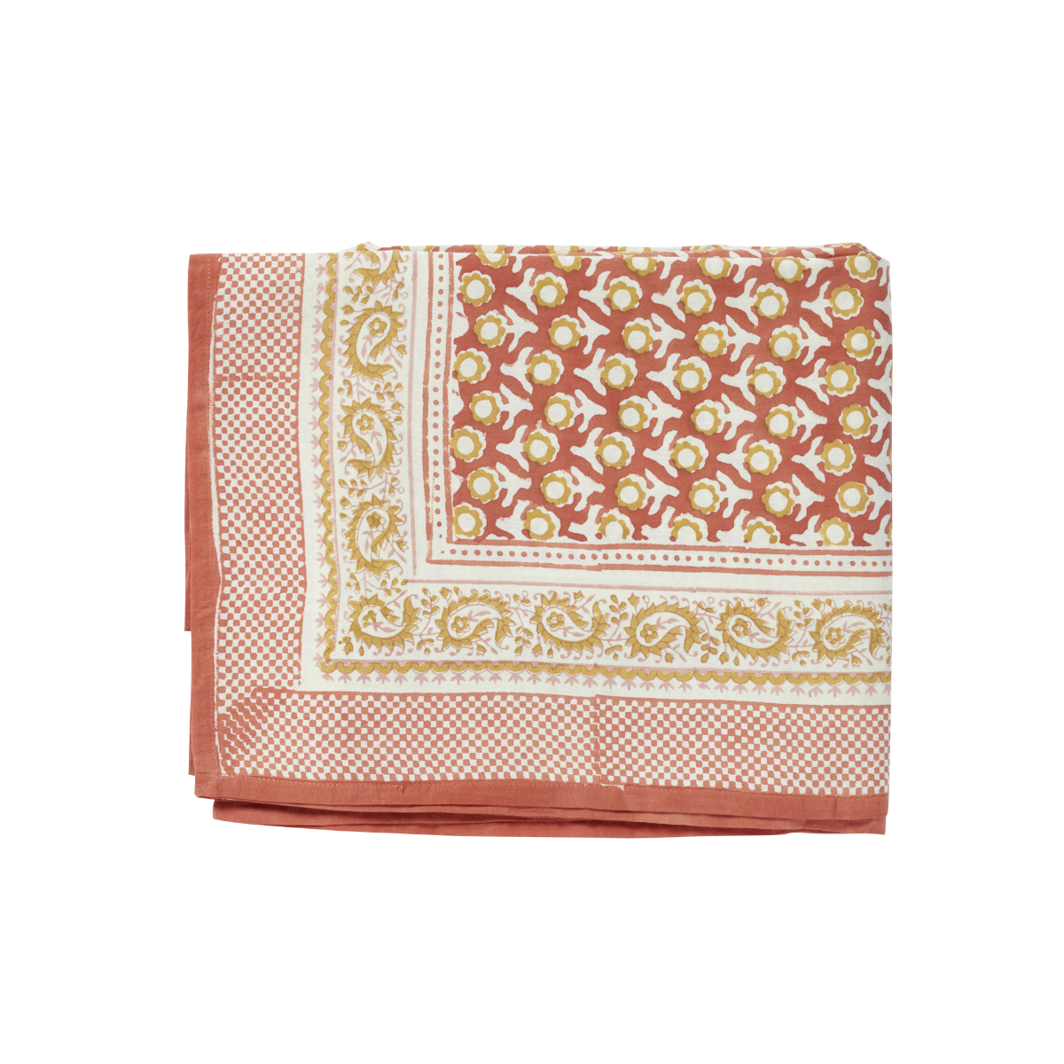 Nappe à motifs rouille / plusieurs tailles