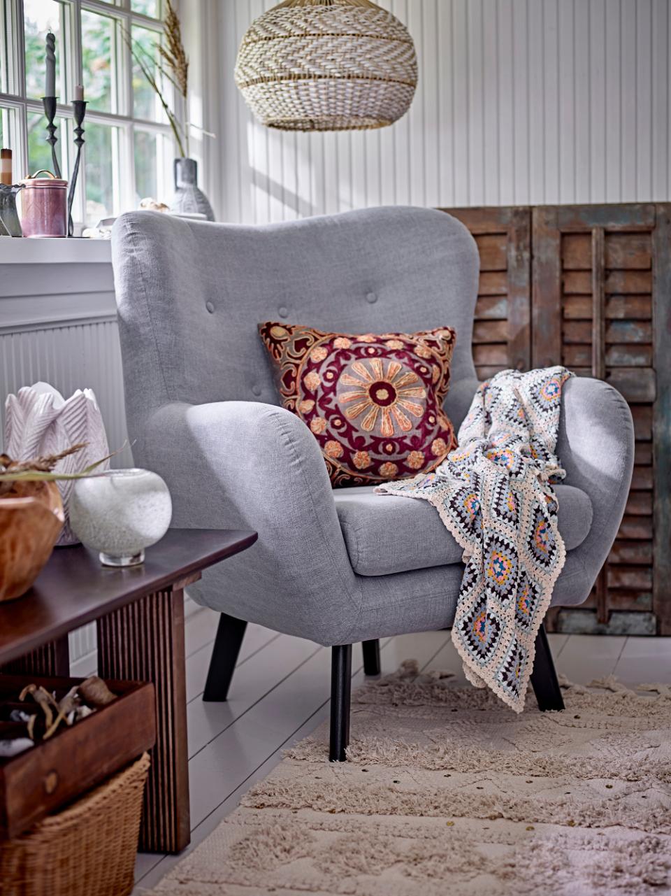 Coussin brodé