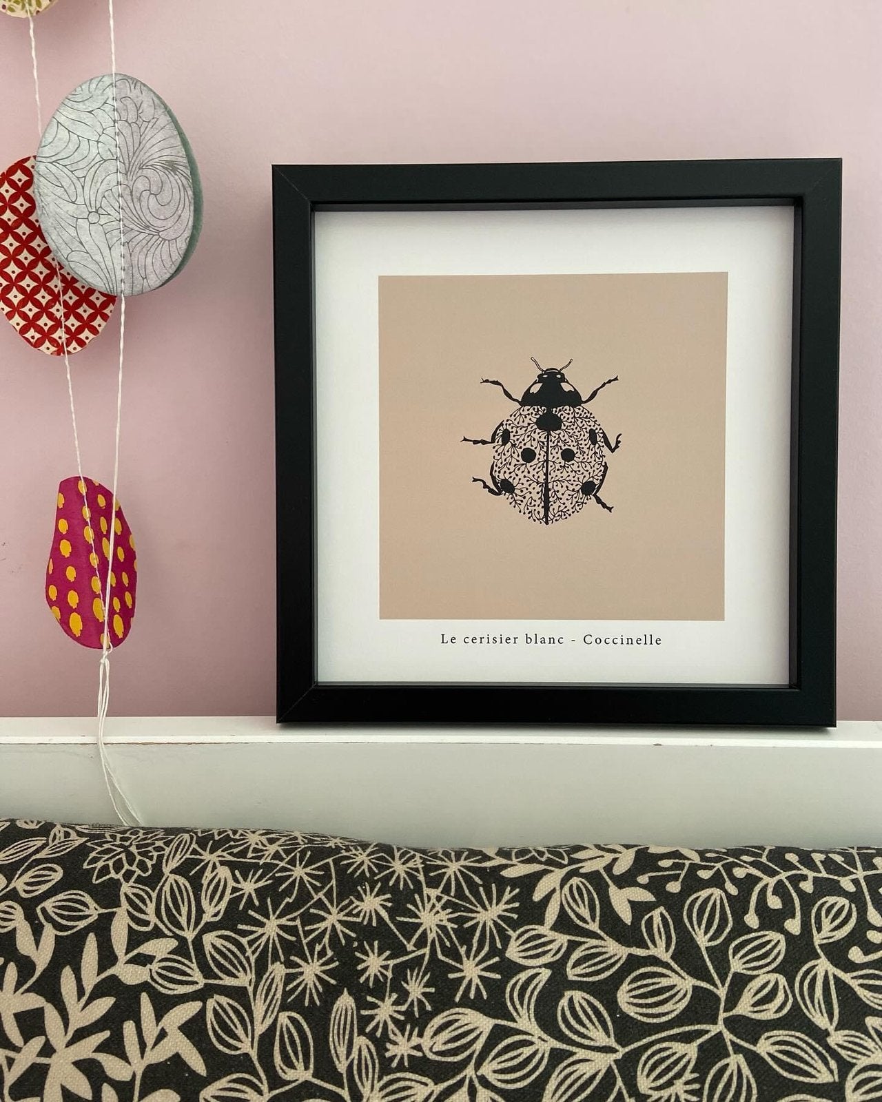 Cadre coccinelle coffret