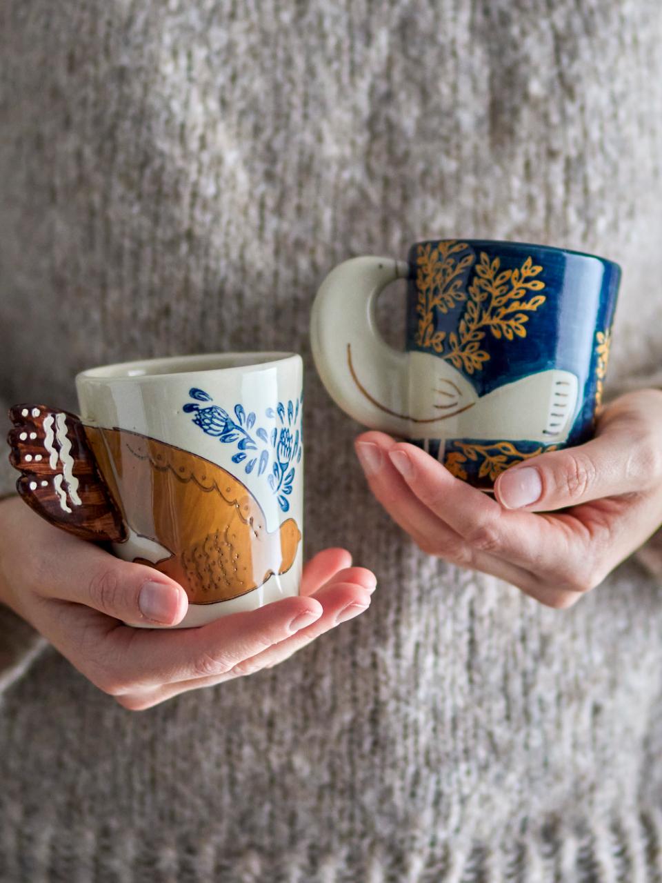 Tasse oiseaux bleu
