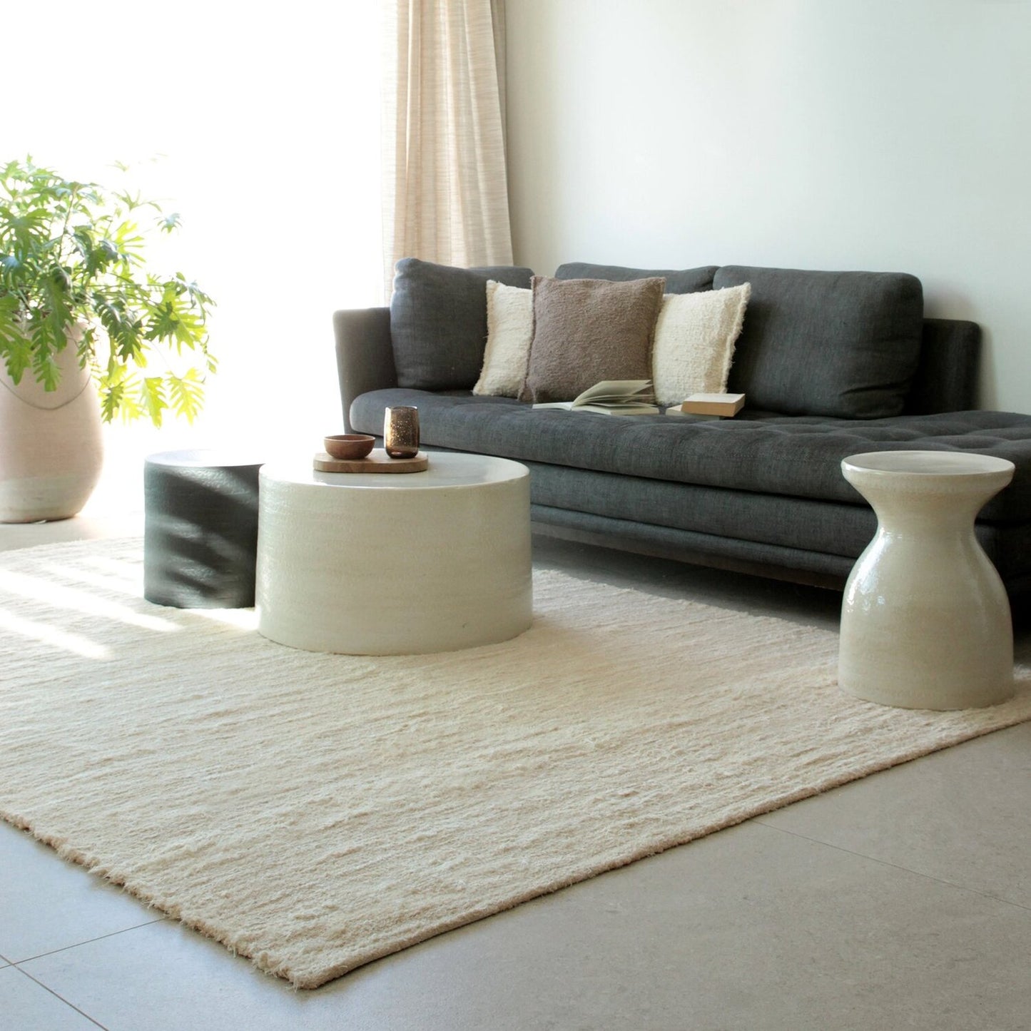 Tapis blanc - plusieurs tailles
