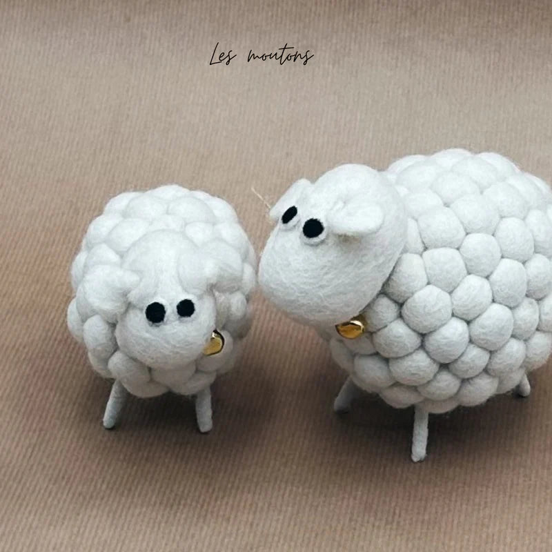 Mouton en laine - 2 tailles