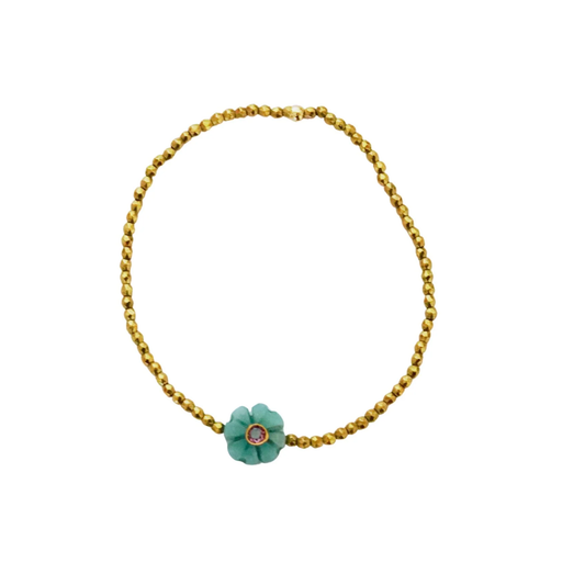 Bracelet simple Amazonite