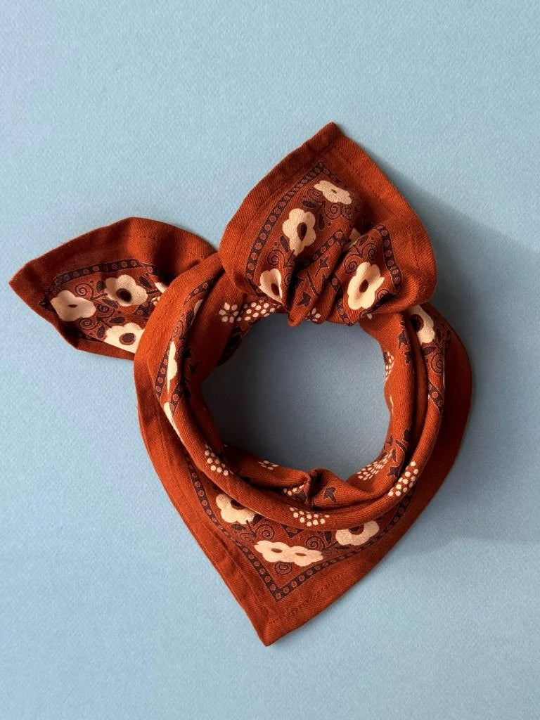 Foulard indien sienne